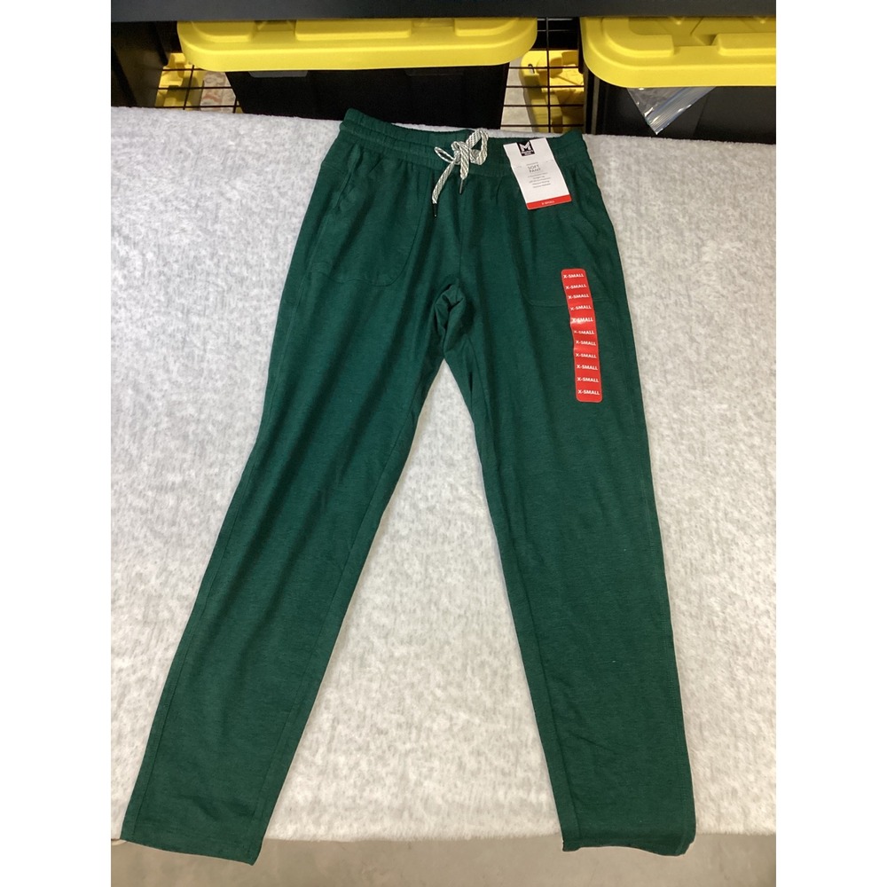Members Mark Womens Favorite Soft Pant Green Heather Straight Leg XS NWT